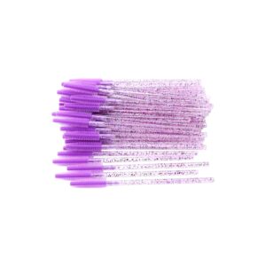 Cepillos de silicona desechables para pestañas 25 und VIOLETA